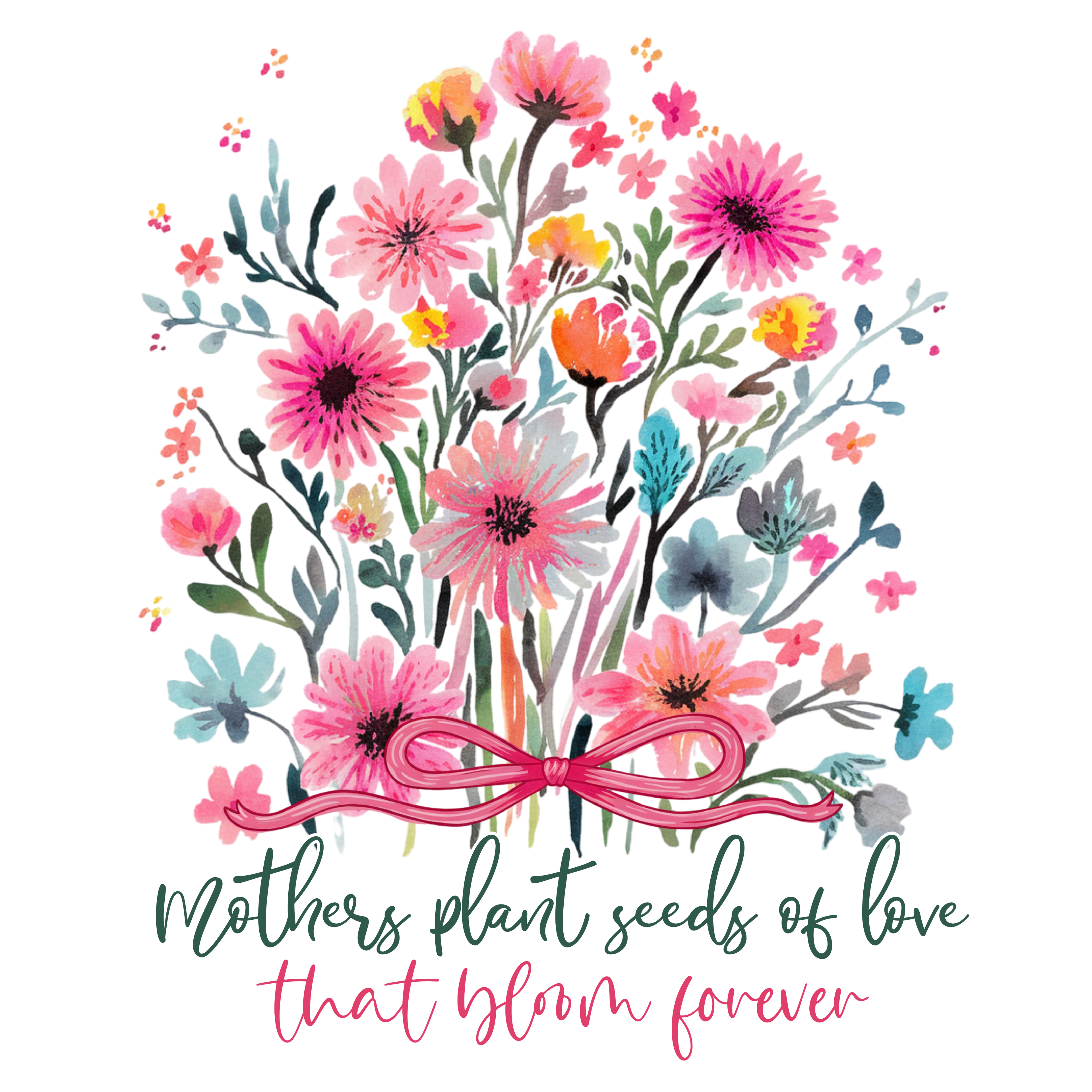 Floral Mama Wildflower DTF Print