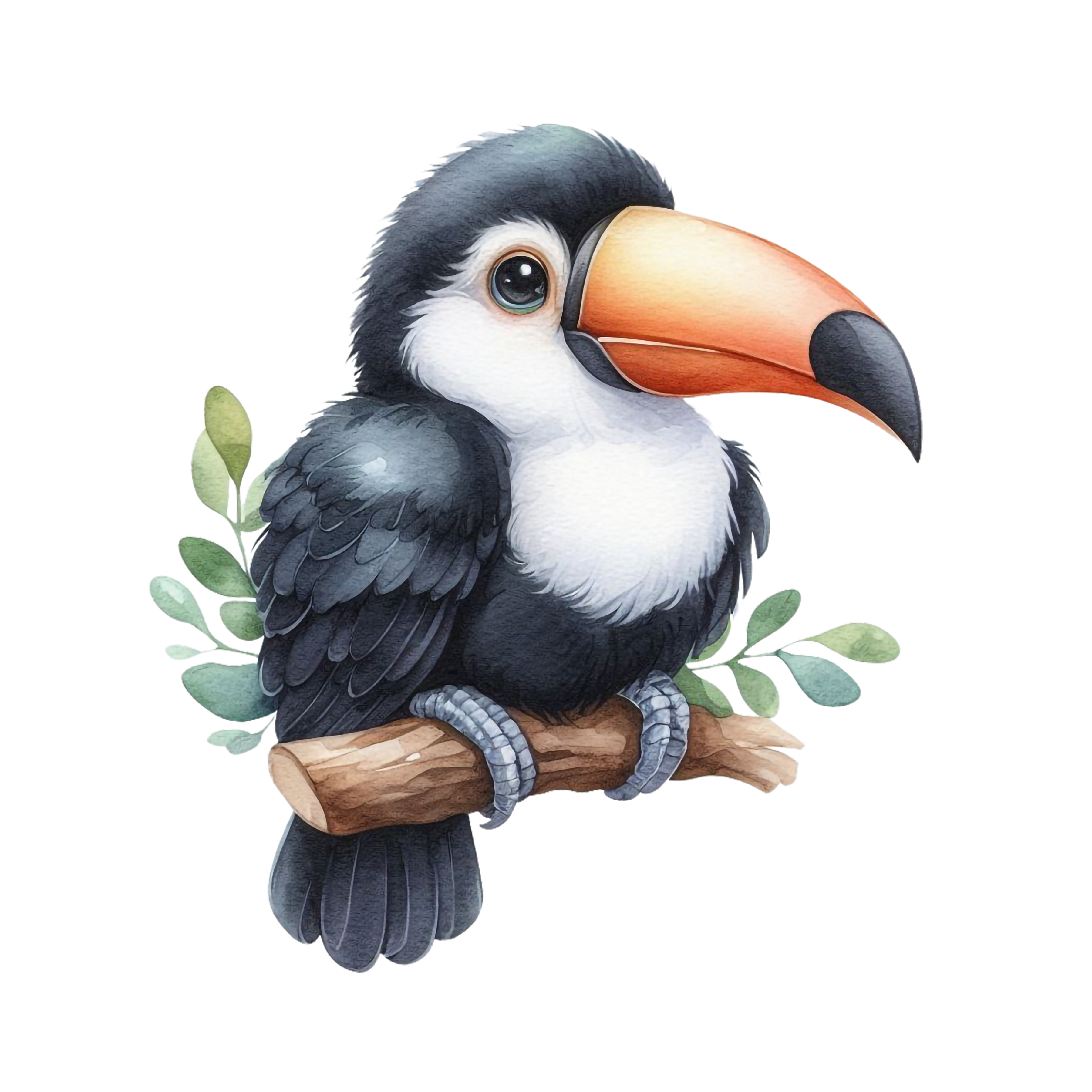 Watercolour Toucan DTF Print