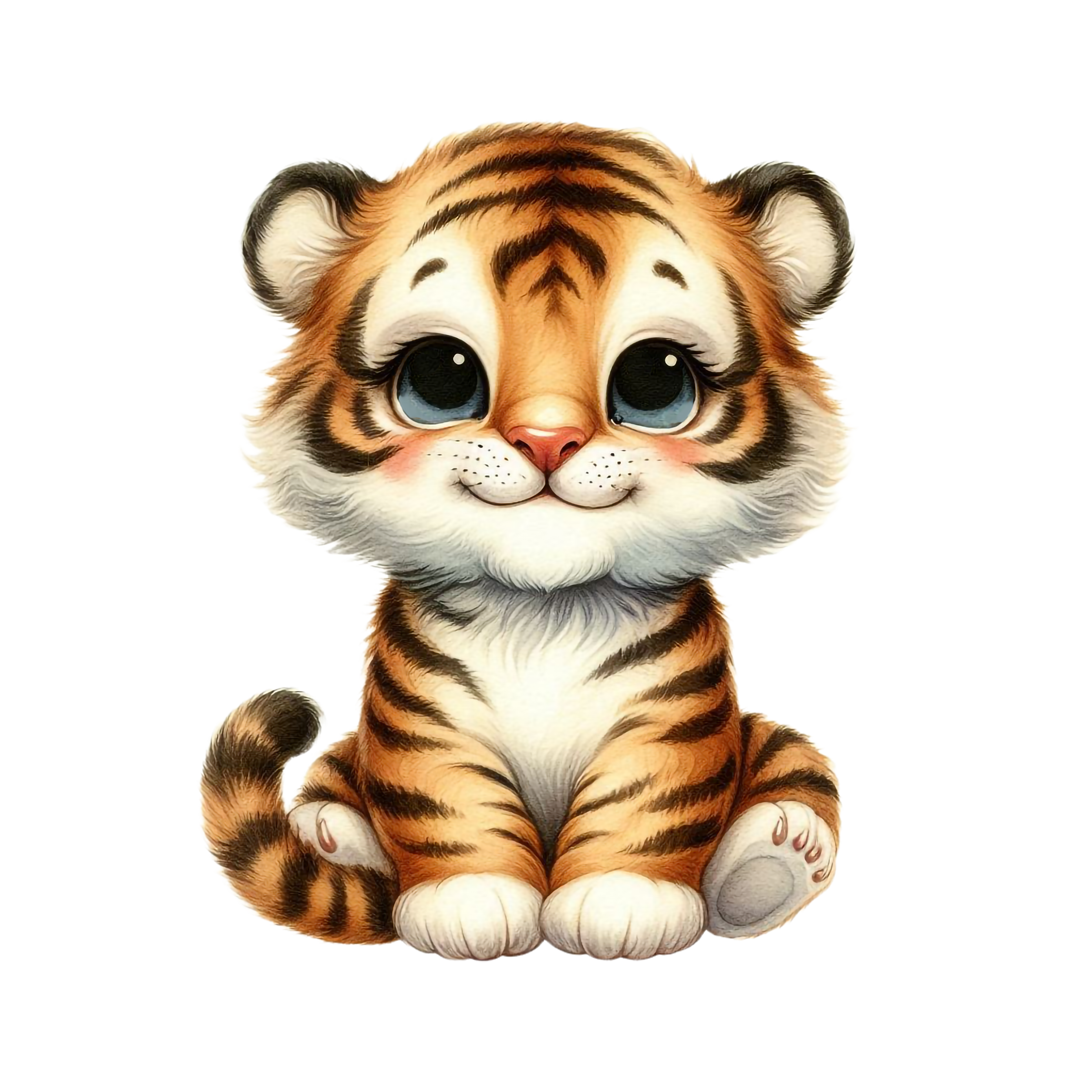 Baby Tiger DTF Print
