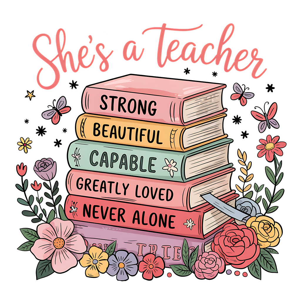 She Is Teacher DTF Print