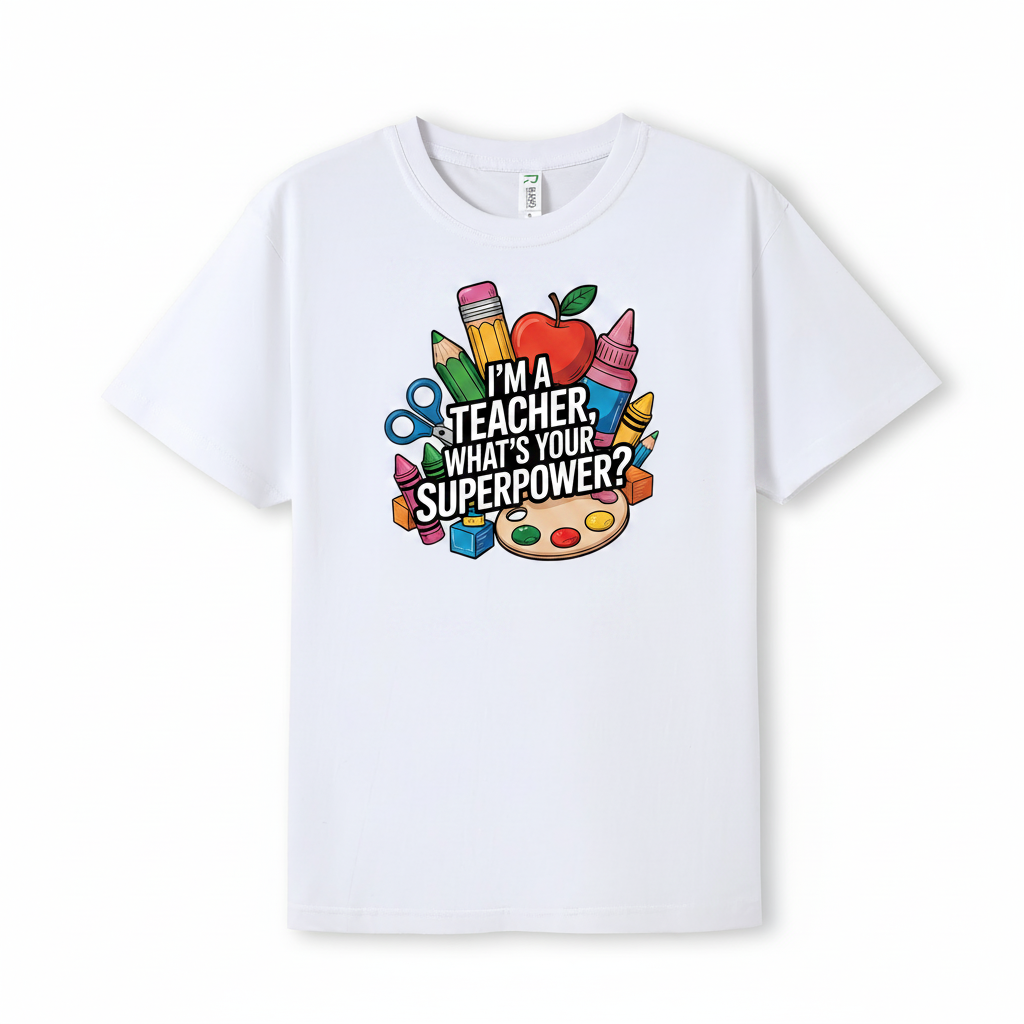 I'm A Teacher What's Your SuperPower DTF Print