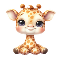 Baby Giraffe DTF Print