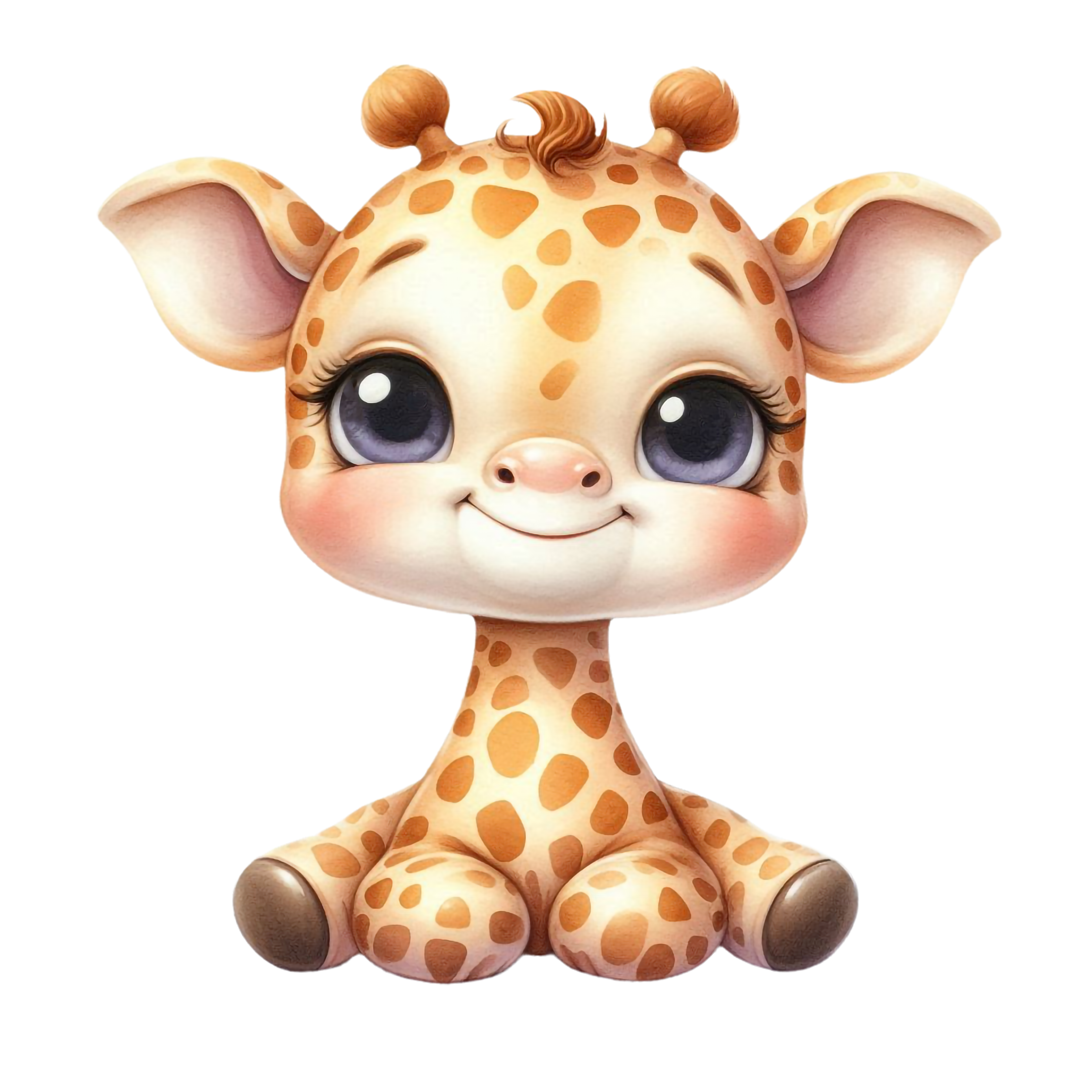 Baby Giraffe DTF Print