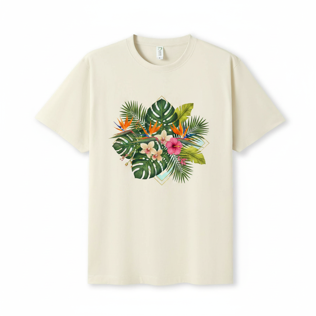 Tropical Leaves Floral DTF Print