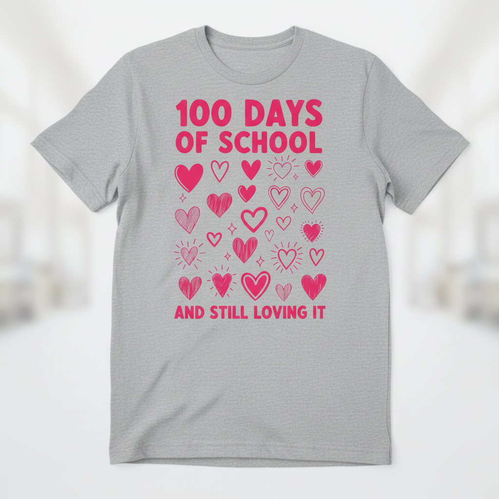 100 Days Of School And Still Loving DTF Print