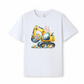 Easter Excavator Bunny DTF Print