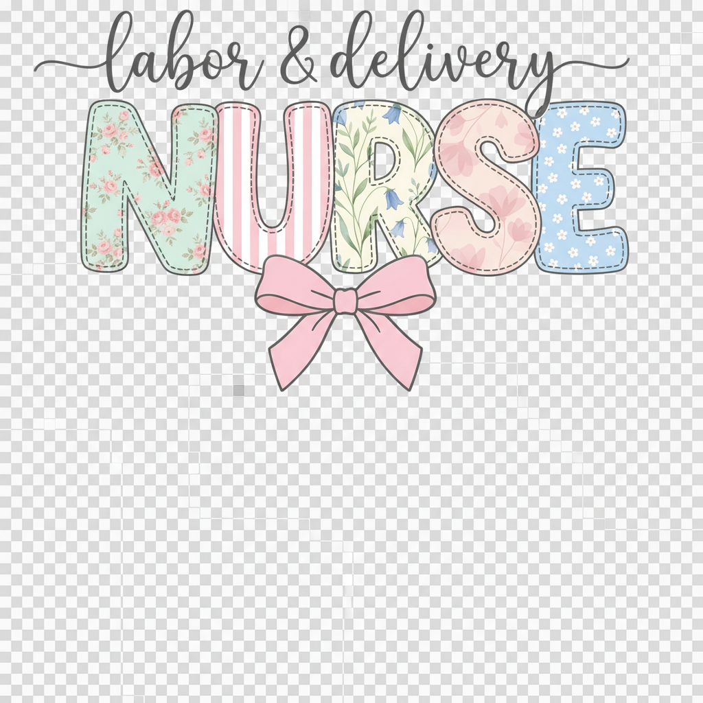 Nurse Floral DTF Print